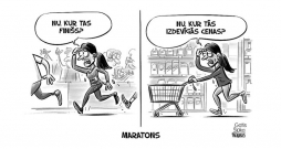 Zīmē Gatis Šļūka. Maratons