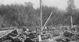 Šūnakmens bluķu ieguve Allažos 1925. gadā.