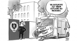 Zīmē Gatis Šļūka. Sūtījums Rosļikovam!