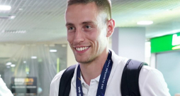 Kristaps Gludītis ar 2023. gadā Eiropas spēlēs izcīnīto zelta medaļu.