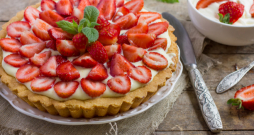 Zemeņu tarte.