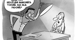 Vakar jūs redzējām bankomāta tuvumā. Kas bija padomā?