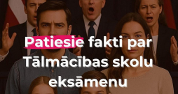 Iniciatīvas "Vecāku balss" pārstāvji savos ierakstos sociālajos tīklos nevadās pēc Valsts izglītības attīstības aģentūras datiem par centralizēto eksāmenu rezultātiem.