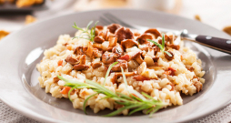Risoto ar gailenēm.