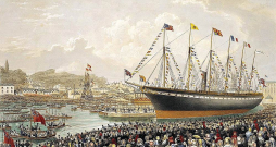 "Great Britain" nolaišana ūdenī 1843. gadā.