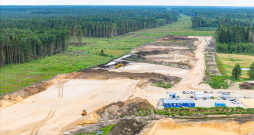 "Rail Baltica" pamattrases būvniecība.