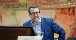 Itālijas transporta un infrastruktūras ministrs Mateo Salvīni. 