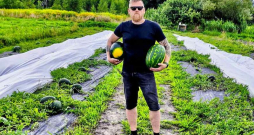 "No plānotajām četrām tonnām šogad arbūzu raža būs tikai 1,2 tonnas. Mūsu lauki atrodas netālu no Jūrmalas, un ražu galvenokārt negatīvi ietekmēja līča ziemeļu vēji. To dēļ jūnijā bites nevarēja palidot un nenotika apputeksnēšanas," stāsta Aldis Stabulnieks no Gātciema Mārupes novadā, kurš arbūzus lielākos apjomos audzē otro gadu.