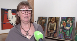 Sandra Krastiņa, izstādes kuratore un dizainere. 