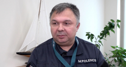 Latvijas Nacionālo bruņoto spēku Jūras spēku komandieris Māris Polencs.