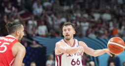 Eiropas čempionāta finālturnīra A apakšgrupas spēle basketbolā vīriešiem starp Latvijas un Turcijas valstsvienībām. Kristers Zoriks.
