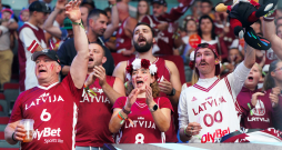 Eiropas čempionāta finālturnīra A apakšgrupas spēle basketbolā vīriešiem starp Latvijas un Portugāles valstsvienībām "Xiaomi Arēnā".
