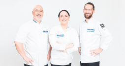 Šefpavāru trio – Lauris Aleksejevs, Ina Poliščenko un Žanis Raivo Behmanis.