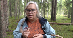 Mikoloģe Inita Dāniele.