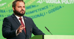 Jaunais partijas “Vienotība" valdes priekšsēdētājs Edmunds Jurēvics.