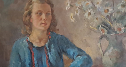 Oto Skulme. Džemma. 1939., audekls, eļļa, 70 x 85, Zuzānu kolekcija. No Mālpils kultūras centra izstādes "Saknes".