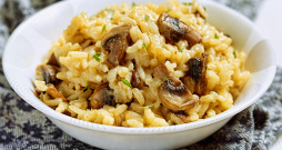 Sēņu risoto.