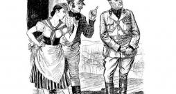Francija un Anglija "brīdina" Itāliju. Britu karikatūra
