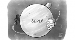 Zīmē Gatis Šļūka. Pastāvīgais SEPLP pavadonis