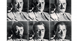 1944. gadā ASV Stratēģisko pakalpojumu biroja kara laika izlūkošanas aģentūra izgatavoja fotoattēlus, lai parādītu, kā Hitlers varētu būt maskējies, ja bēgtu. Pirmais ir īsts Ādolfa Hitlera attēls, bet pārējos piecus 1944. gada 6. jūnijā uzņēma Ņujorkas grima mākslinieks Edijs Sencs. Sazvērestības teorijas par Ādolfa Hitlera nāvi ir pretrunā ar faktu, ka Ādolfs Hitlers 1945. gada 30. aprīlī izdarīja pašnāvību savā bunkurā.