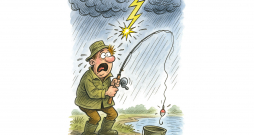 Mitrums, kāti, kas darbojas kā zibens novedēji, ūdens un zibens ir kombinācija, kas pat neizklausās pēc laba scenārija.