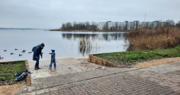 Ķīšezerā izveidota jauna laivu ielaišanas vieta.