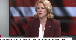 Evika Siliņa TV24 raidījumā "Ziņu TOP". Evika Siliņa TV24 raidījumā "Ziņu TOP".