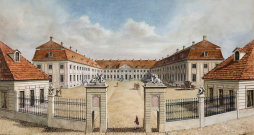 Polijas karaļa vasaras pils Hrodno 18. gadsimtā.