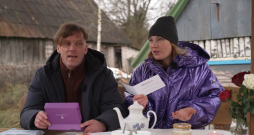 Edgars ir ieradies pie Magones, lai abi kopīgi veiktu DNS pārbaudi.