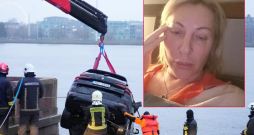 Valsts ugunsdzēsības un glābšanas dienests, turpinot izcelšanas darbus ceturto dienu, izceļ vieglo automašīnu no Daugavas, kur tā 27. novembrī iebrauca upē un nogrima.