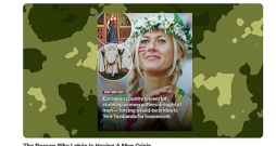 Influenceris Keigens Danlaps "vīriešu trūkumu" raksturojis kā krīzi un, izmantojot "YouTube" kanālu, tā iemeslus skaidro saviem 972 tūkstošiem sekotāju, taču, stāstot par lielāko sieviešu pārsvaru Latvijā (kāds tas ir pensijas vecuma cilvēku grupā), fotoattēlos rāda jaunas, skaistas latviešu sievietes. Influenceris Keigens Danlaps "vīriešu trūkumu" raksturojis kā krīzi un, izmantojot "YouTube" kanālu, tā iemeslus skaidro saviem 972 tūkstošiem sekotāju, taču, stāstot par lielāko sieviešu pārsvaru Latvijā (kāds tas ir pensijas vecuma cilvēku grupā), fotoattēlos rāda jaunas, skaistas latviešu sievietes.