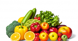 Augļi un dārzeņi.