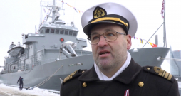 Jānis Auce, NBS Jūras spēku Mīnu kuģu eskadras komandieris.