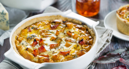 Ķirbja sacepums ar sieru.