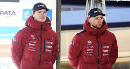 Kamaniņu braucēju divnieks Mārtiņš Bots (no kreisās) un Roberts Plūme tiek uzskatīti par Latvijas reālākajiem medaļu pretendentiem Milānas olimpiskajās spēlēs.