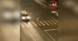 Ekrānuzņēmums no notikuma vietas.