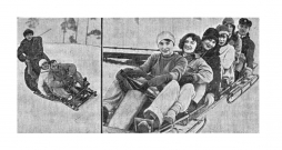 Bobsleja cienītāji Āgenskalnā 20. gs. 30. gadu sākumā.