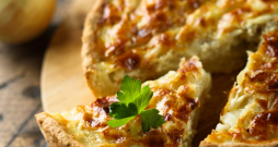 Tarte ar sāļo pildījumu. Tarte ar sāļo pildījumu.