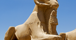 Ēģiptes auns no Karnakas tempļa (Luksora). Ēģiptes auns no Karnakas tempļa (Luksora).