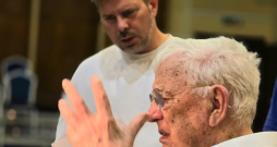 Intars Busulis un Raimonds Pauls.