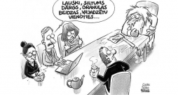 Zīmē Gatis Šļūka. Lauski, vajadzētu vienoties... Zīmē Gatis Šļūka. Lauski, vajadzētu vienoties...