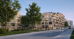 Vienības gatves apkaimē jauns daudzdzīvokļu nama projekts.