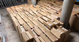 Atsavina pusotru miljonu nelegālo cigarešu. Atsavina pusotru miljonu nelegālo cigarešu.