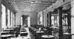 Švarca kafejnīcas viesu zāle 1926. gadā.