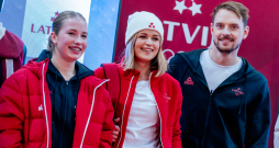 "Komanda Latvija" olimpisko tērpu demonstrācija.