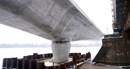 "Rail Baltica" tilta balsts Daugavā.