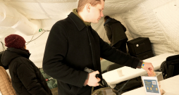 Labdarības akcijas "Siltums Ukrainai no Latvijas" atklāšanas pasākums.