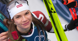 Latvijas biatloniste Estere Volfa. Latvijas biatloniste Estere Volfa.