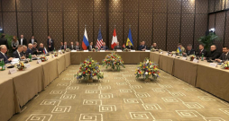 Ženēvā noslēgusies Ukrainas, ASV un Krievijas sarunu pirmā diena.