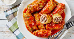 Veģetārie kāpostu tīteņi.